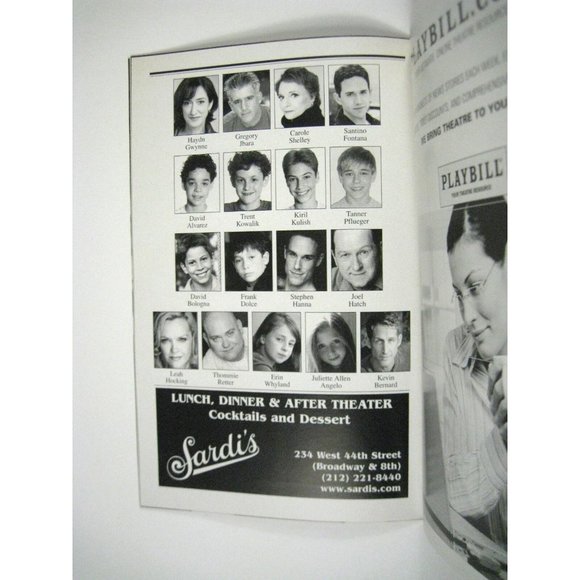 Billy Elliot Playbill 2009 Imperial Theatre Flyer Ticket Photo of David Alvarez - Picture 8 of 11